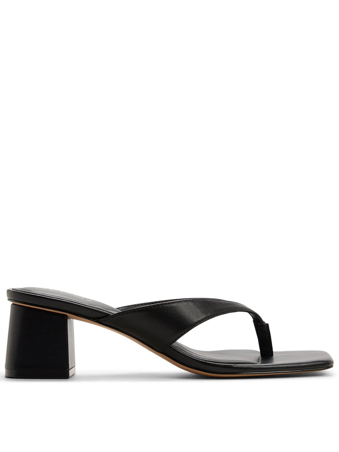 Aldo Antonina Synthetic Heeled Sandals - Black