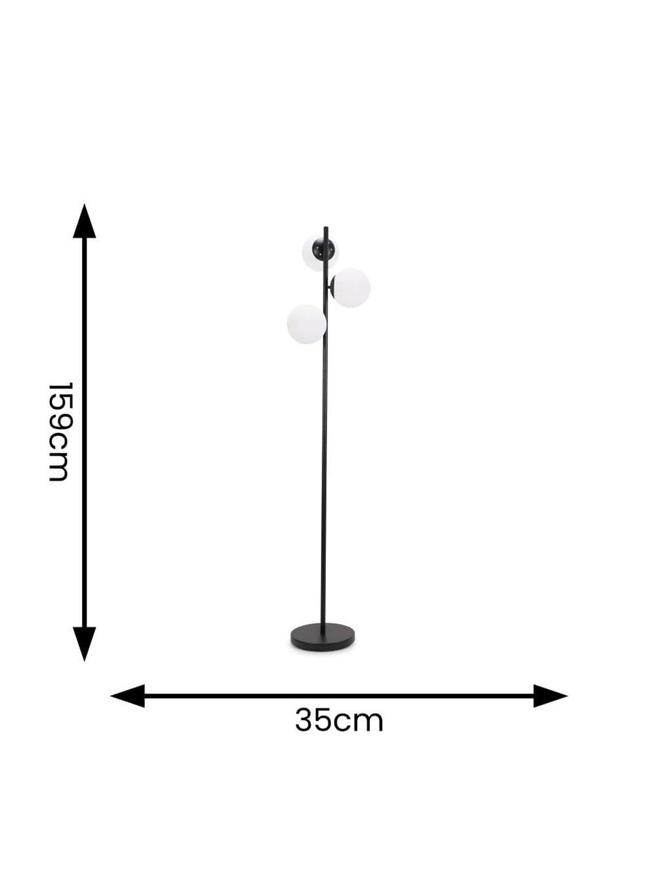 Image 7 of 7 of ValueLights Jas Black Floor Lamp