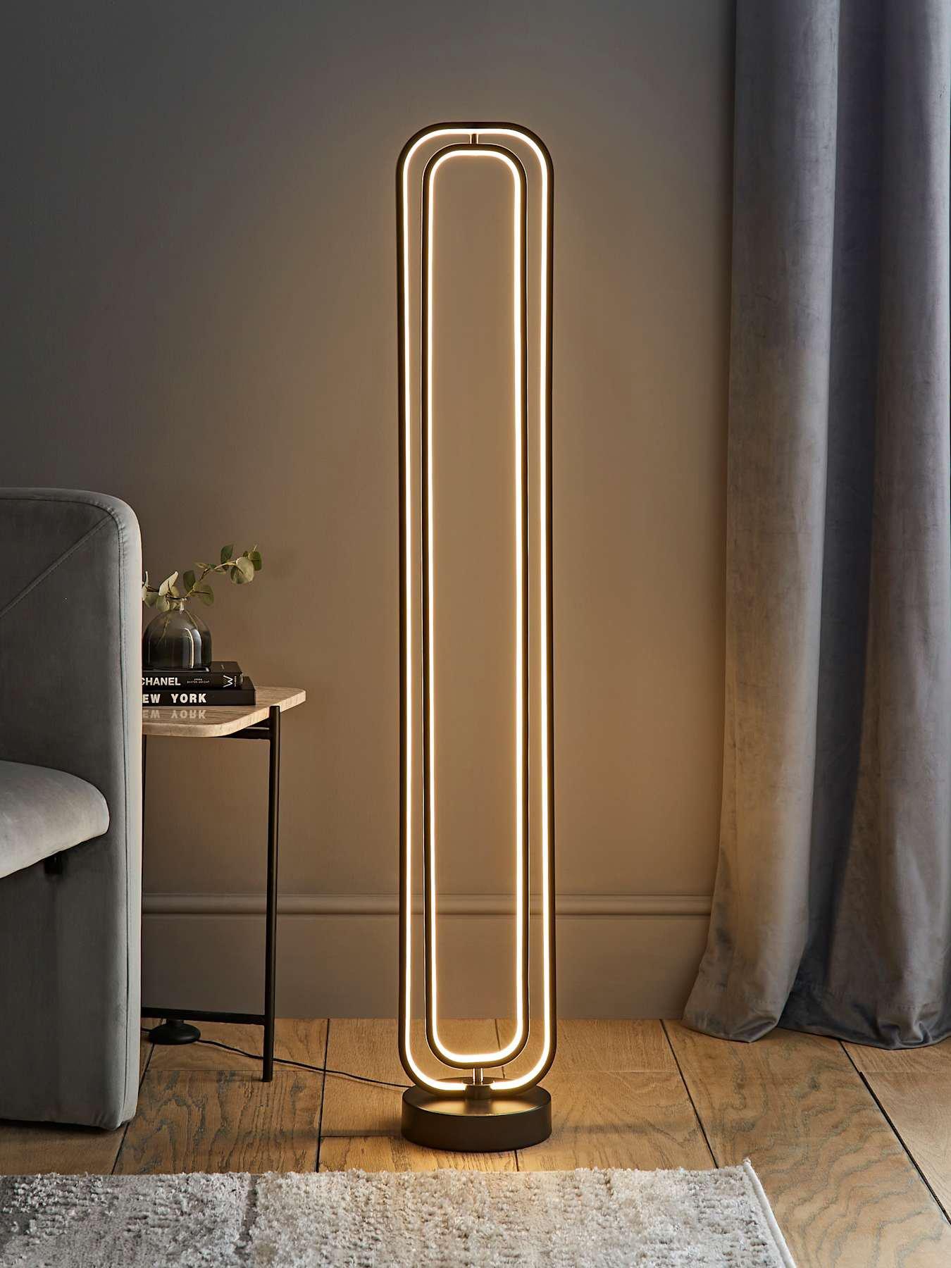 Image 1 of 7 of ValueLights Adjustable Infinity Floor Lamp