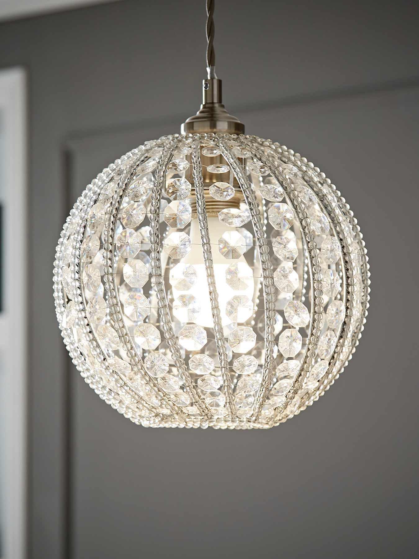 Image 1 of 7 of ValueLights Bead Acrylic Ball Pendant Shade