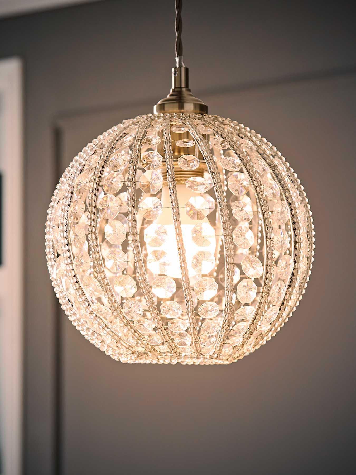 Image 5 of 7 of ValueLights Bead Acrylic Ball Pendant Shade