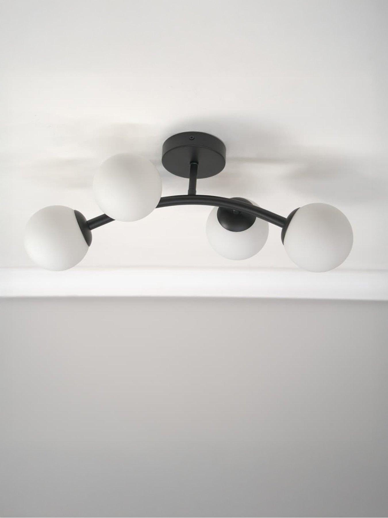 Image 3 of 4 of ValueLights Jas Black Ceiling Light