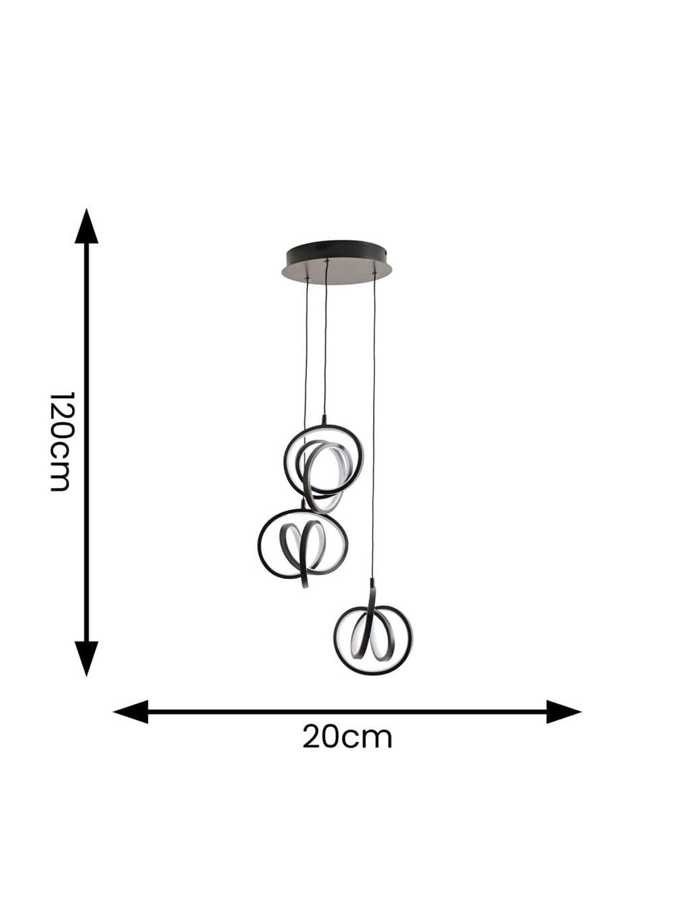 Image 4 of 4 of ValueLights Infinity 3 Drop Ceiling Light