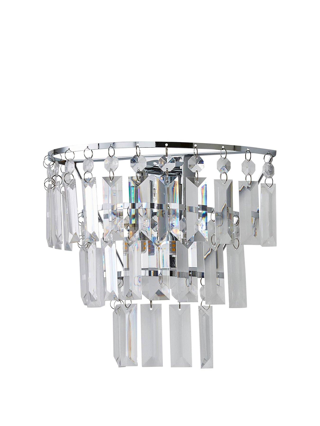 Image 2 of 7 of ValueLights Kelsks Chrome  Wall Light