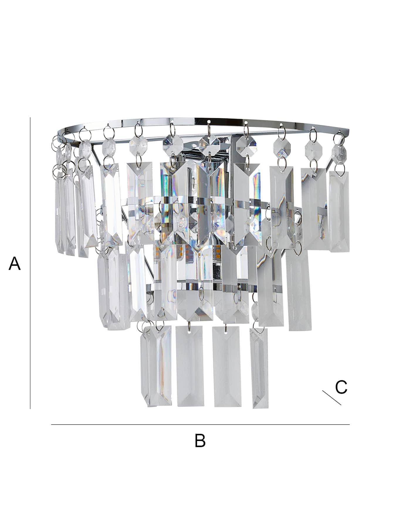 Image 7 of 7 of ValueLights Kelsks Chrome  Wall Light
