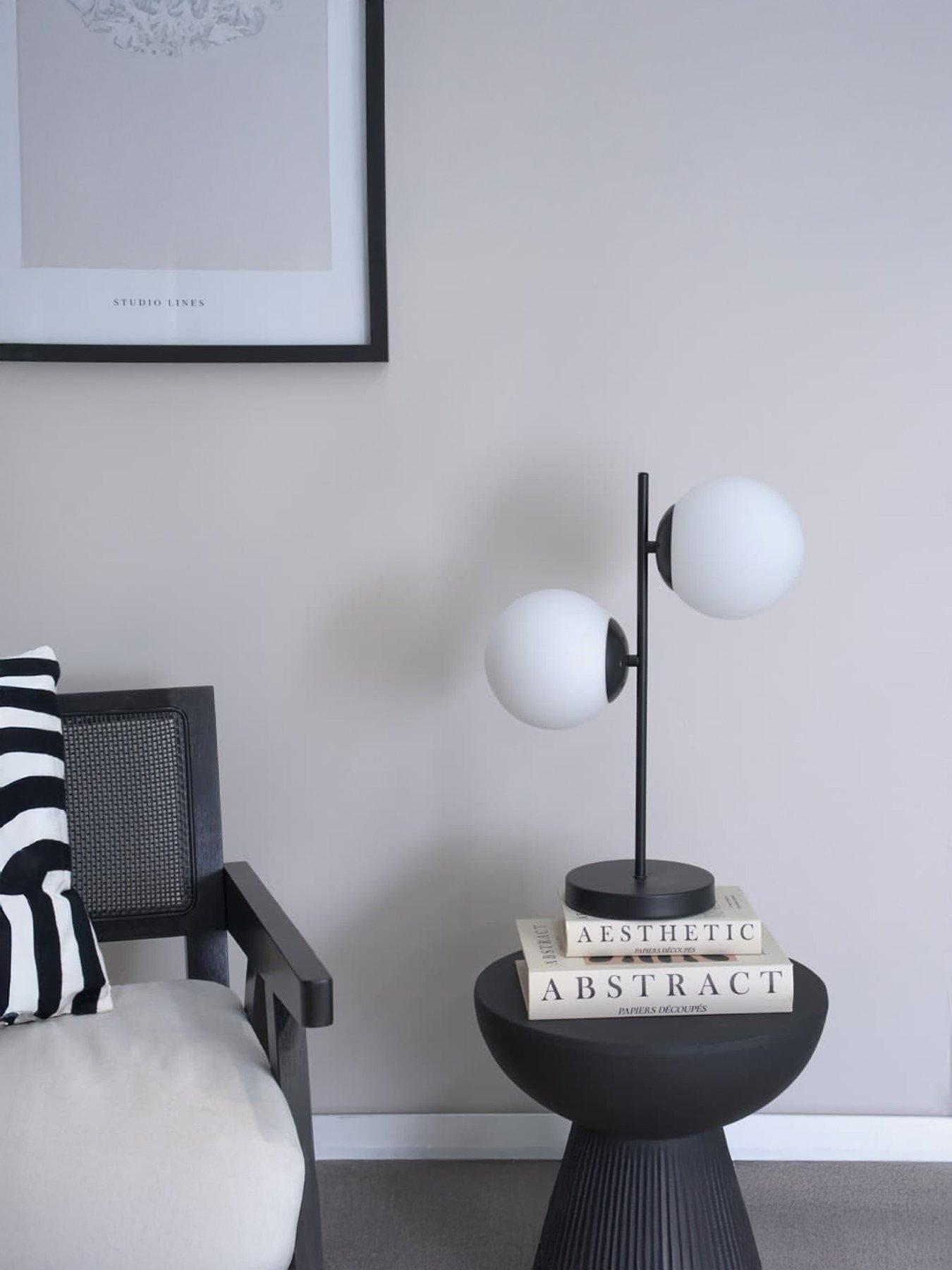 Image 1 of 3 of ValueLights Jas Black Table Lamp