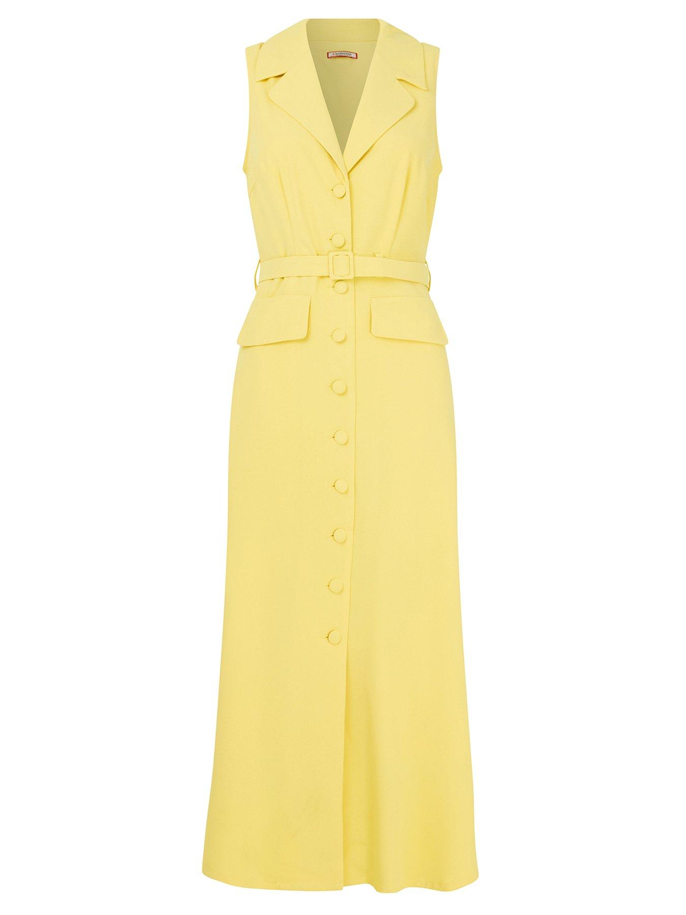 joe brown yellow dress Joe Browns Riviera Button Through Dress - Yellow