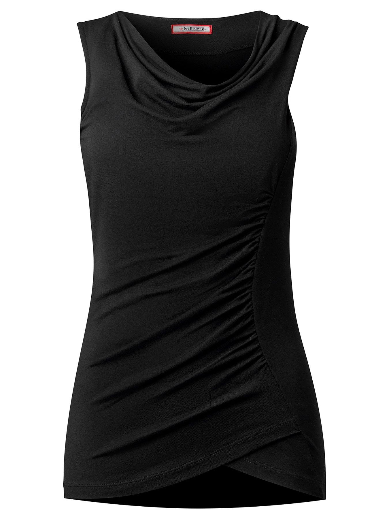 Joe Browns Lottie Cowl Neck Sleeveless Top - Black | Very