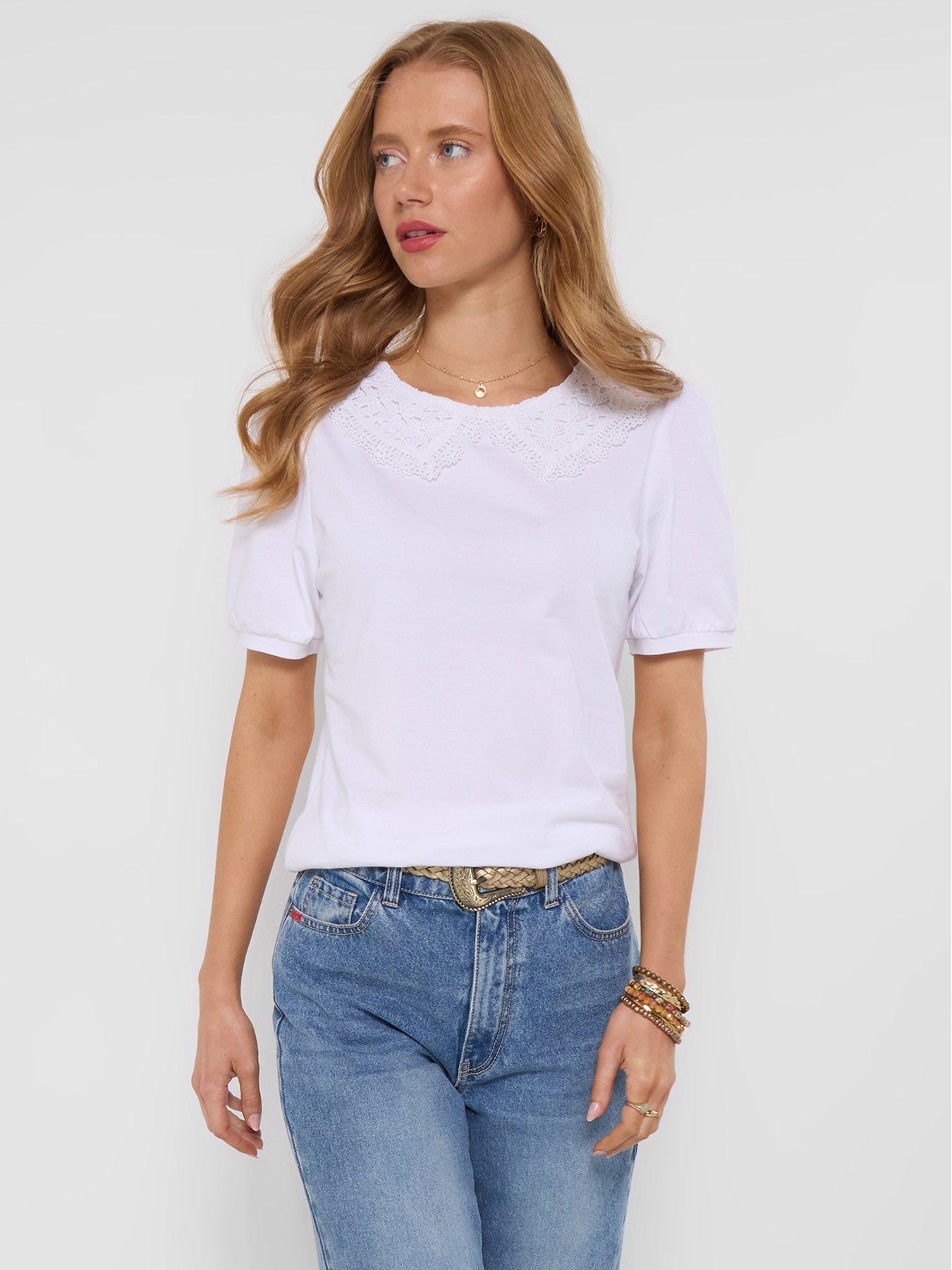 Image 1 of 5 of Joe Browns Tilly Lace Collar T-shirt