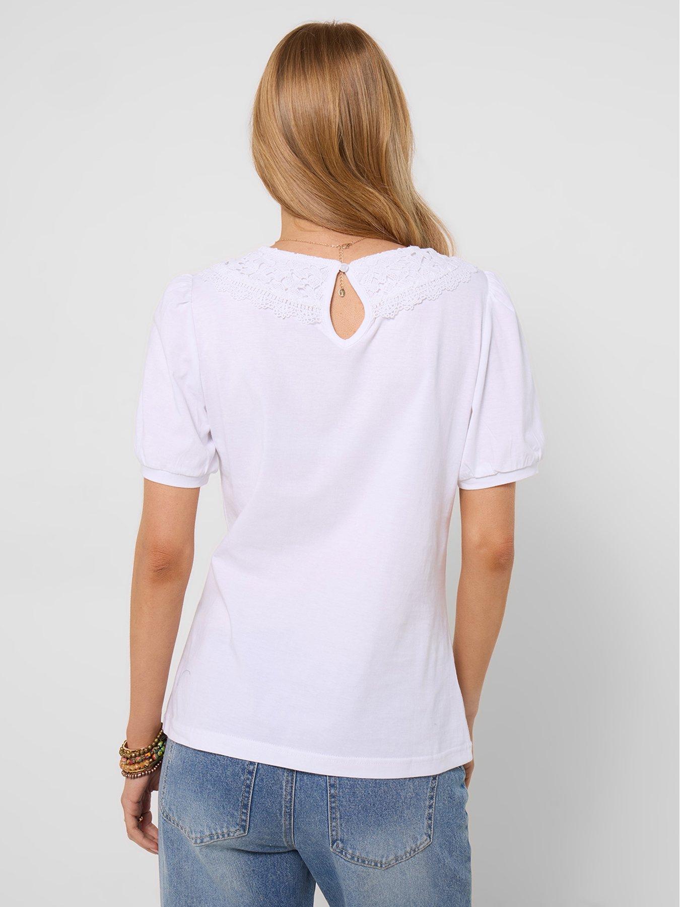 Image 2 of 5 of Joe Browns Tilly Lace Collar T-shirt