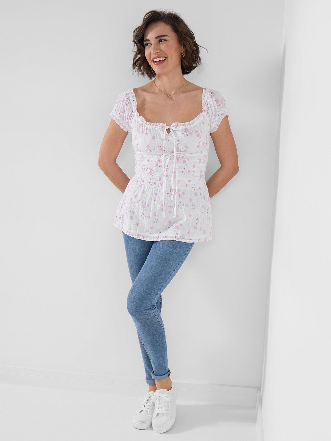 Image 3 of 5 of Joe Browns Prettiest Ditsy Top - White