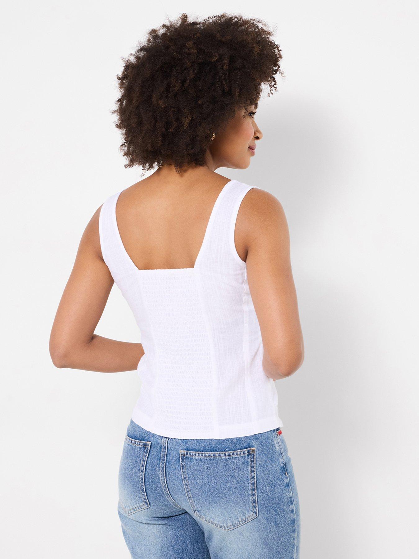 Image 2 of 5 of Joe Browns Linen Blend Summer Top - White