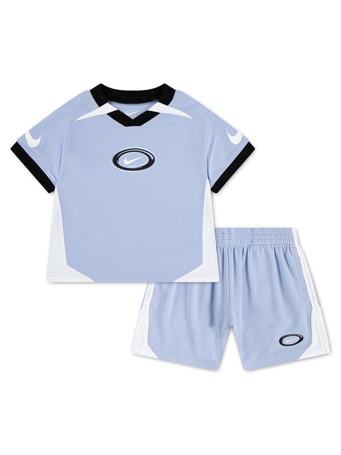 Image 1 of 5 of Nike Boys DriFIT Swoosh Love Short - Blue