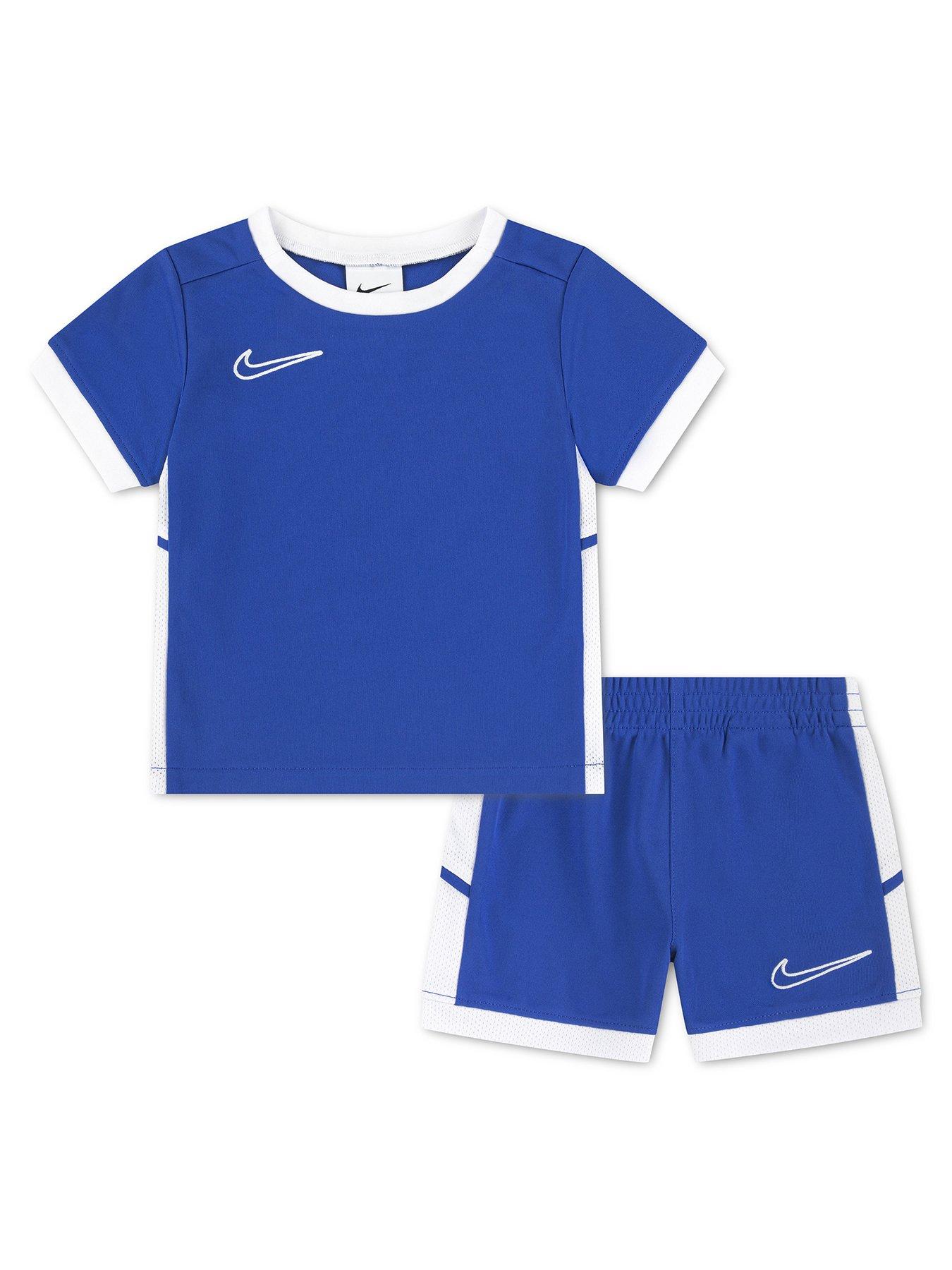 Image 1 of 5 of Nike Infant Boys Academy T-Shirt and Shorts Set - Blue