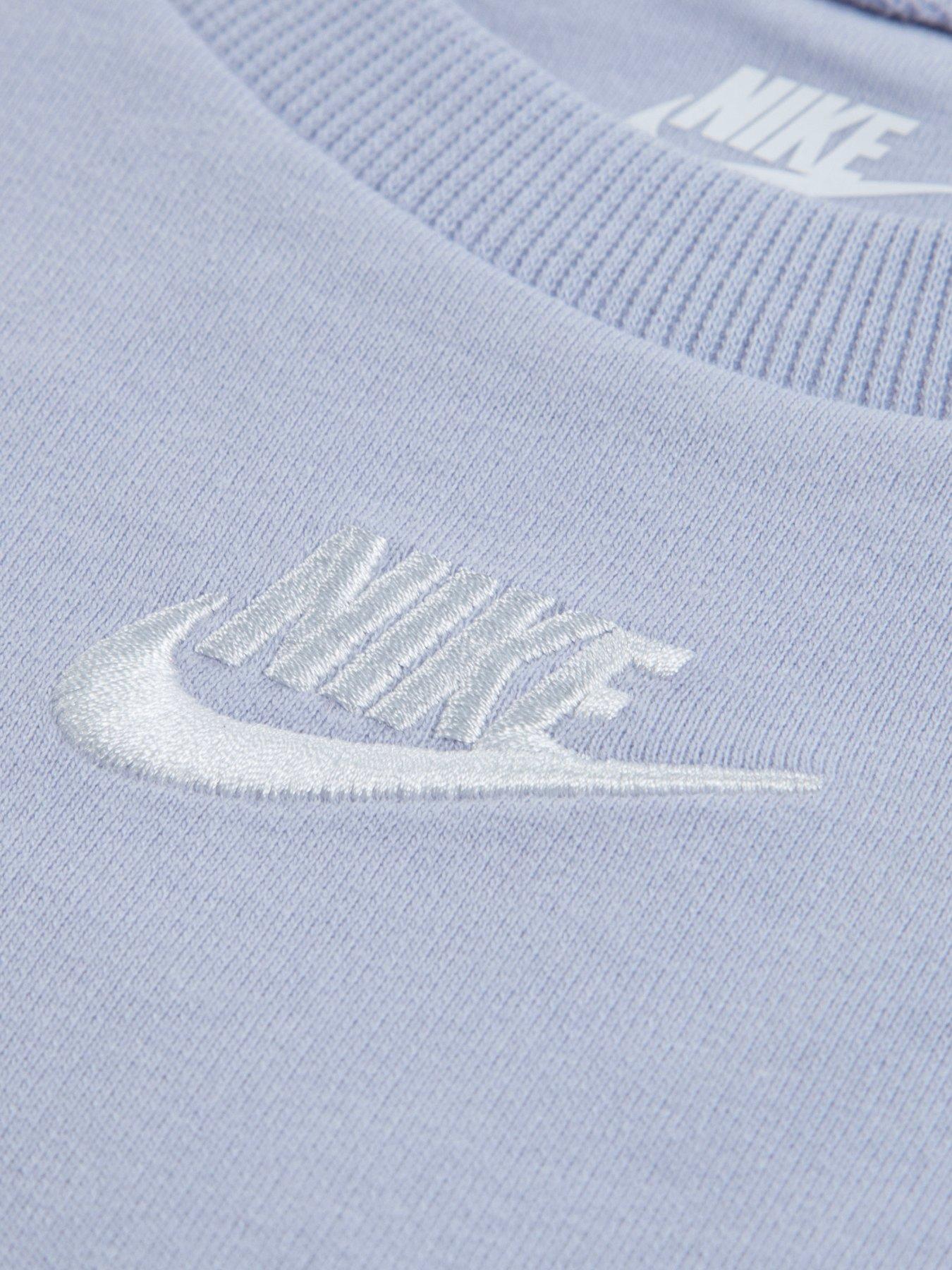 Image 3 of 3 of Nike Younger Girls 2-Piece French Terry Top and Shorts Set - Blue