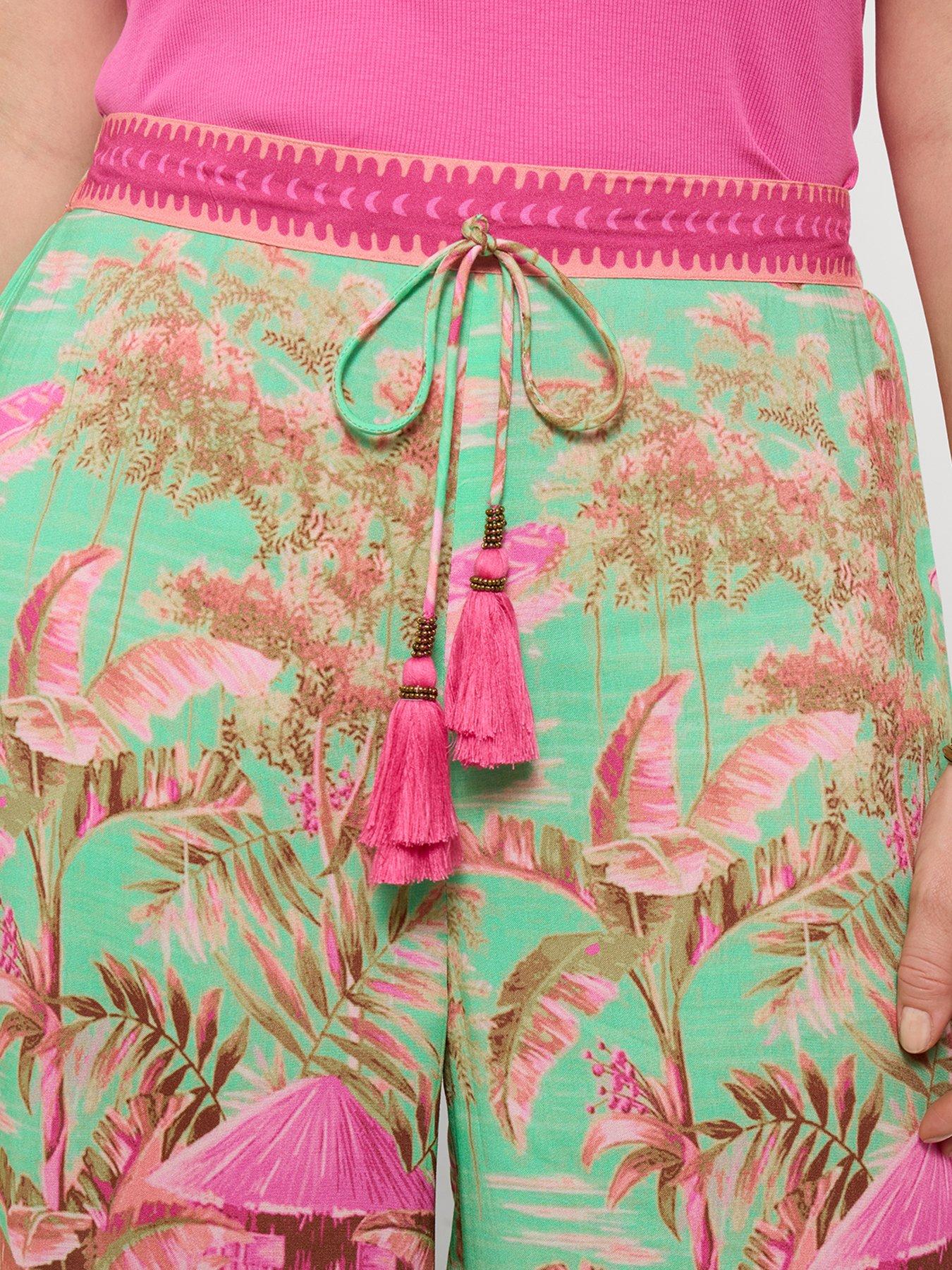Image 4 of 6 of Joe Browns Summer Scenes Wide Leg Trousers - Green