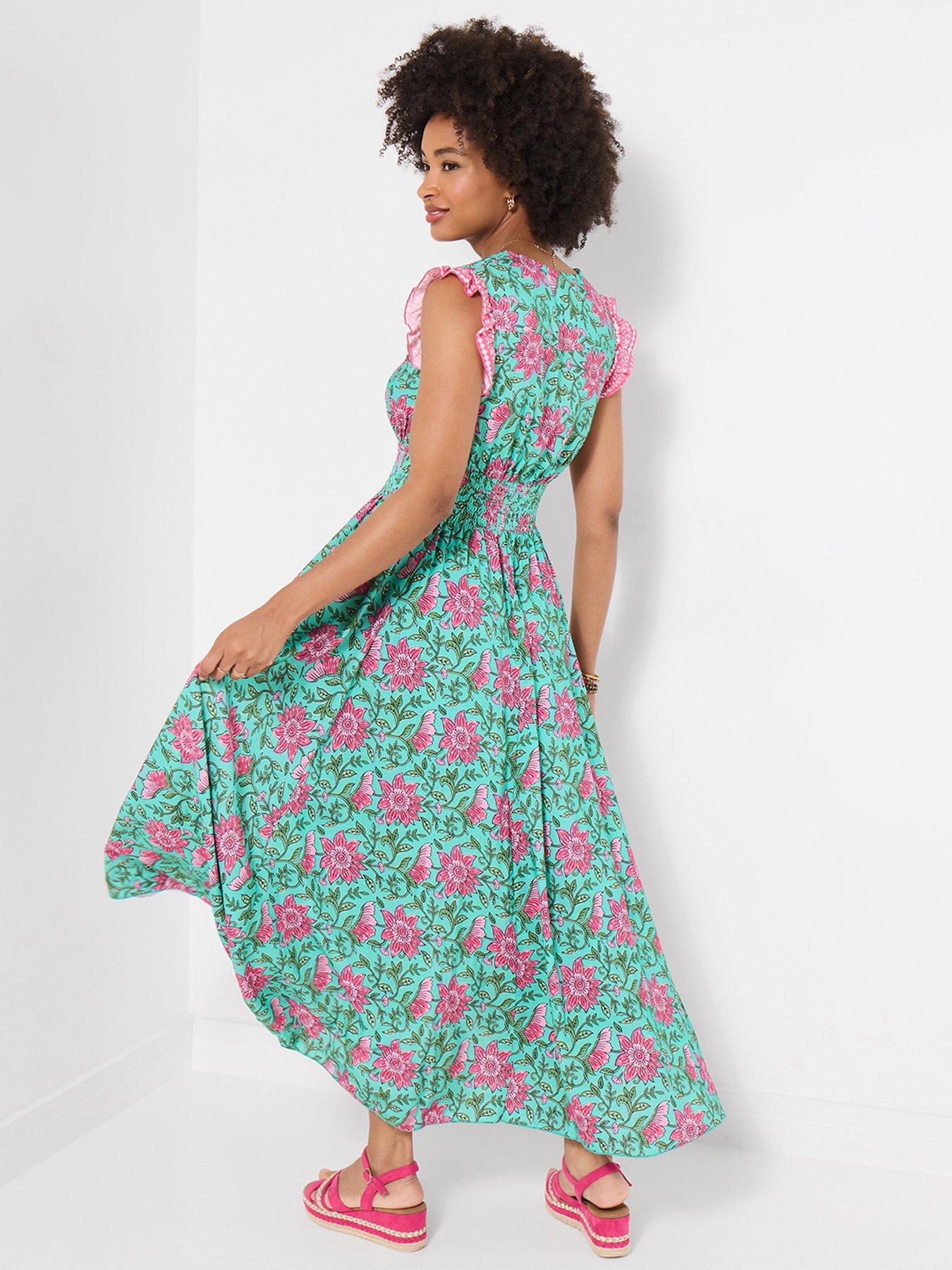 Joe Browns Summer Days Petite Printed Maxi Dress - Green | Very
