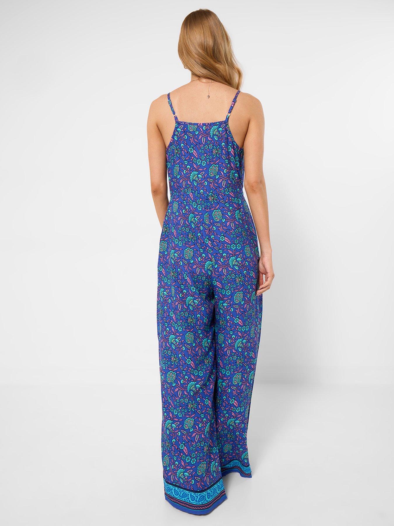 Image 3 of 5 of Joe Browns Eden Printed Jumpsuit - Blue