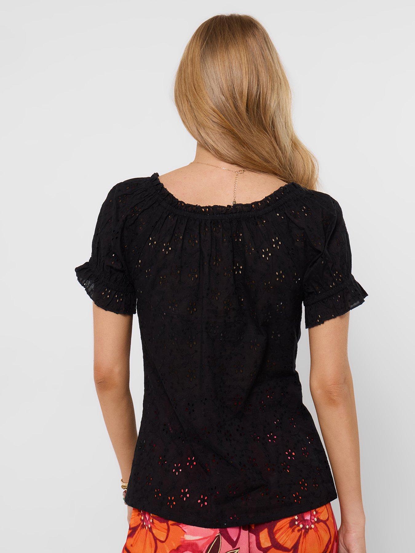 Image 2 of 5 of Joe Browns Beautiful Broderie Top - Black