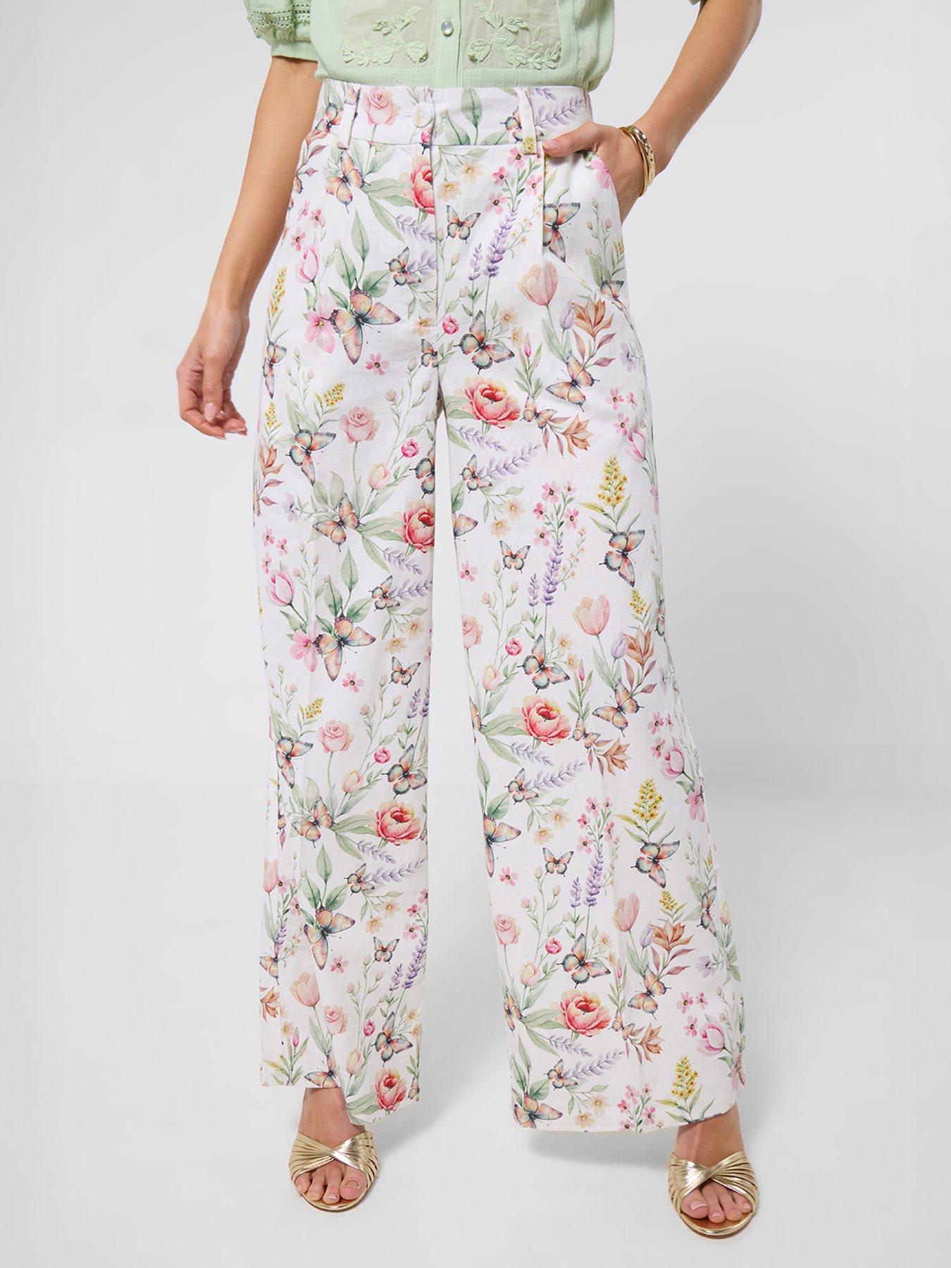 Joe Browns Beautiful Butterfly Linen Blend Trousers