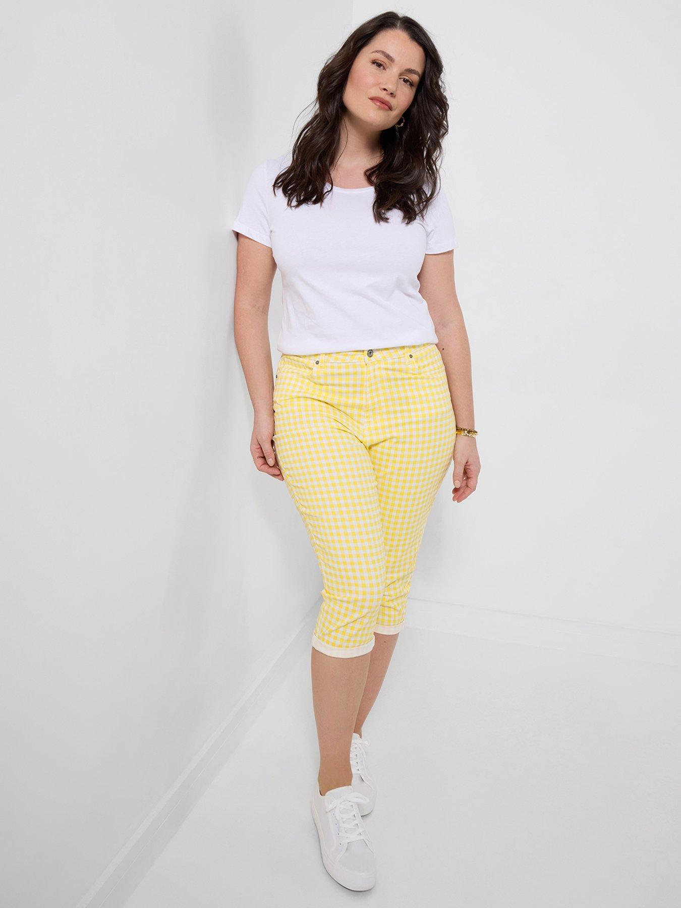 Joe Browns Summer Sunshine Gingham Capri Pants