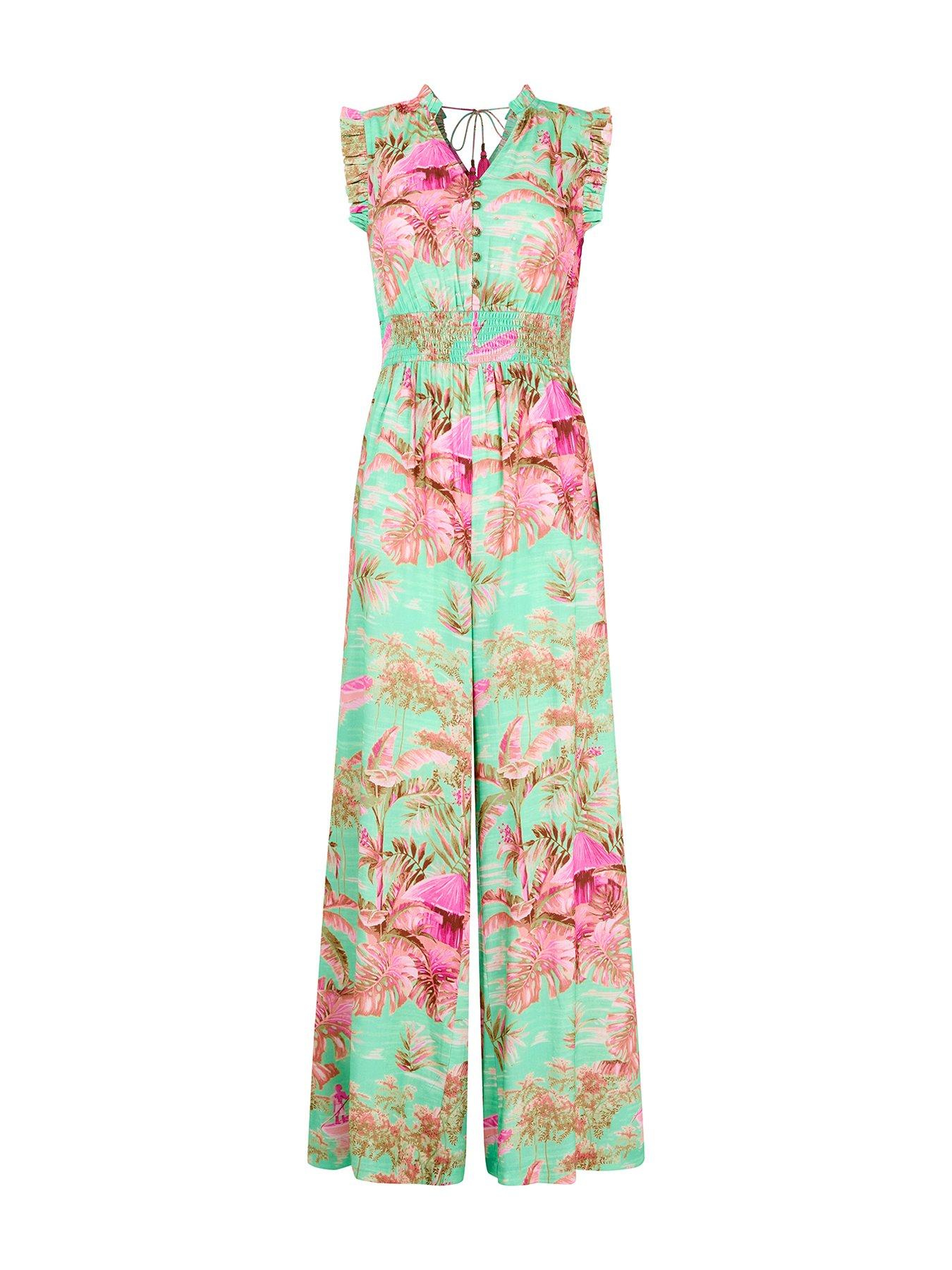 Image 5 of 5 of Joe Browns Savannah Printed Jumpsuit - Green