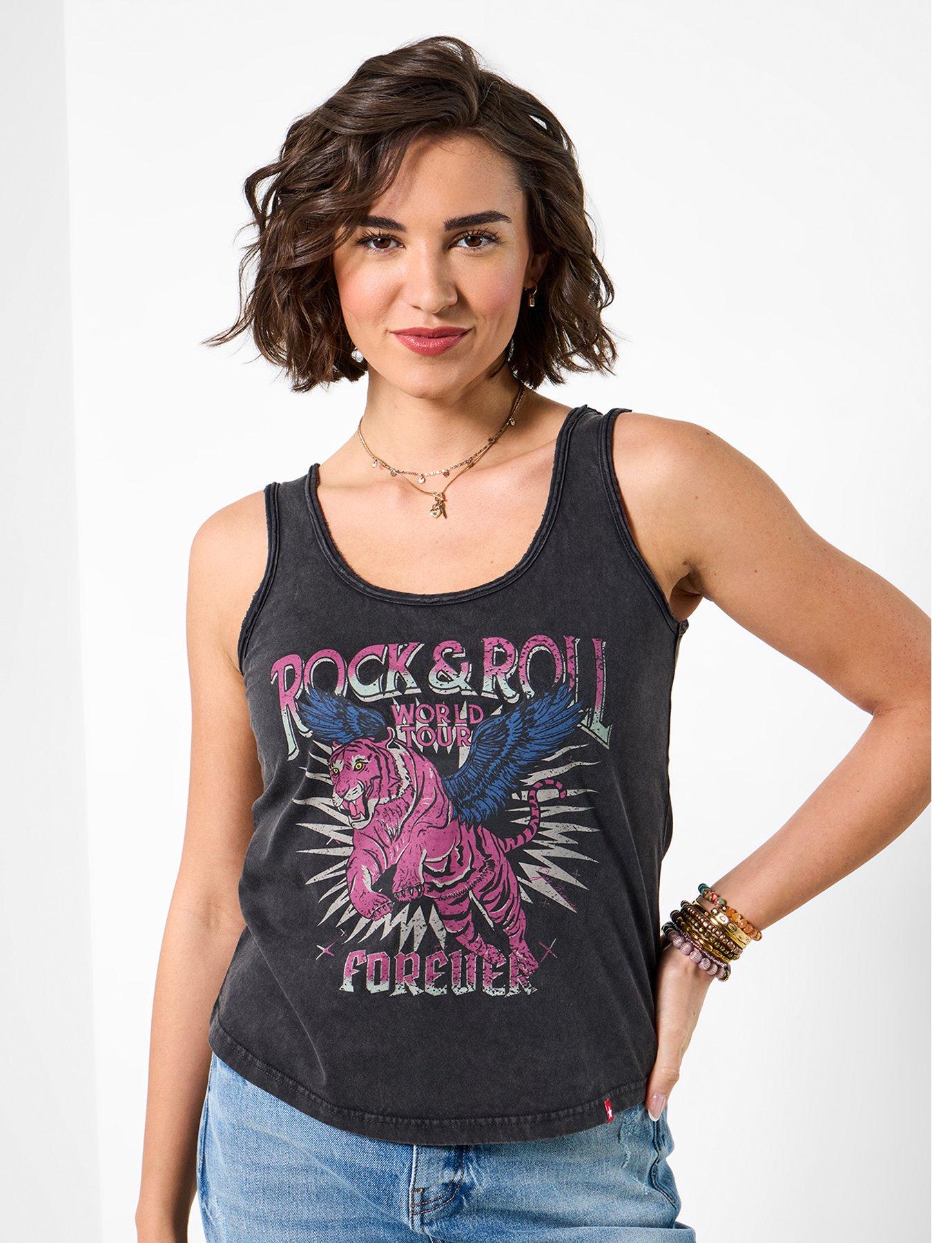 Joe Browns Rock And Roll Acid Wash Vest - Black