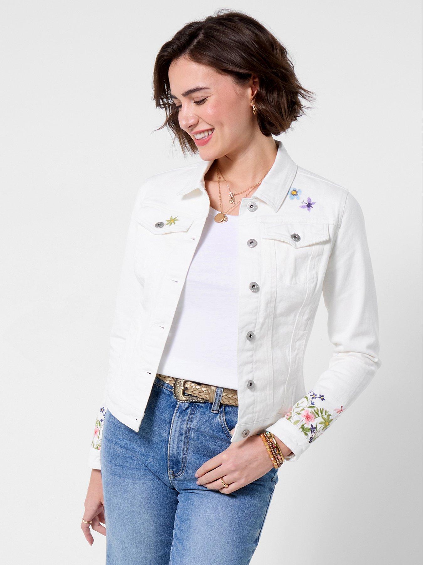 Joe Browns Spring Meadows Embroidered Denim Jacket