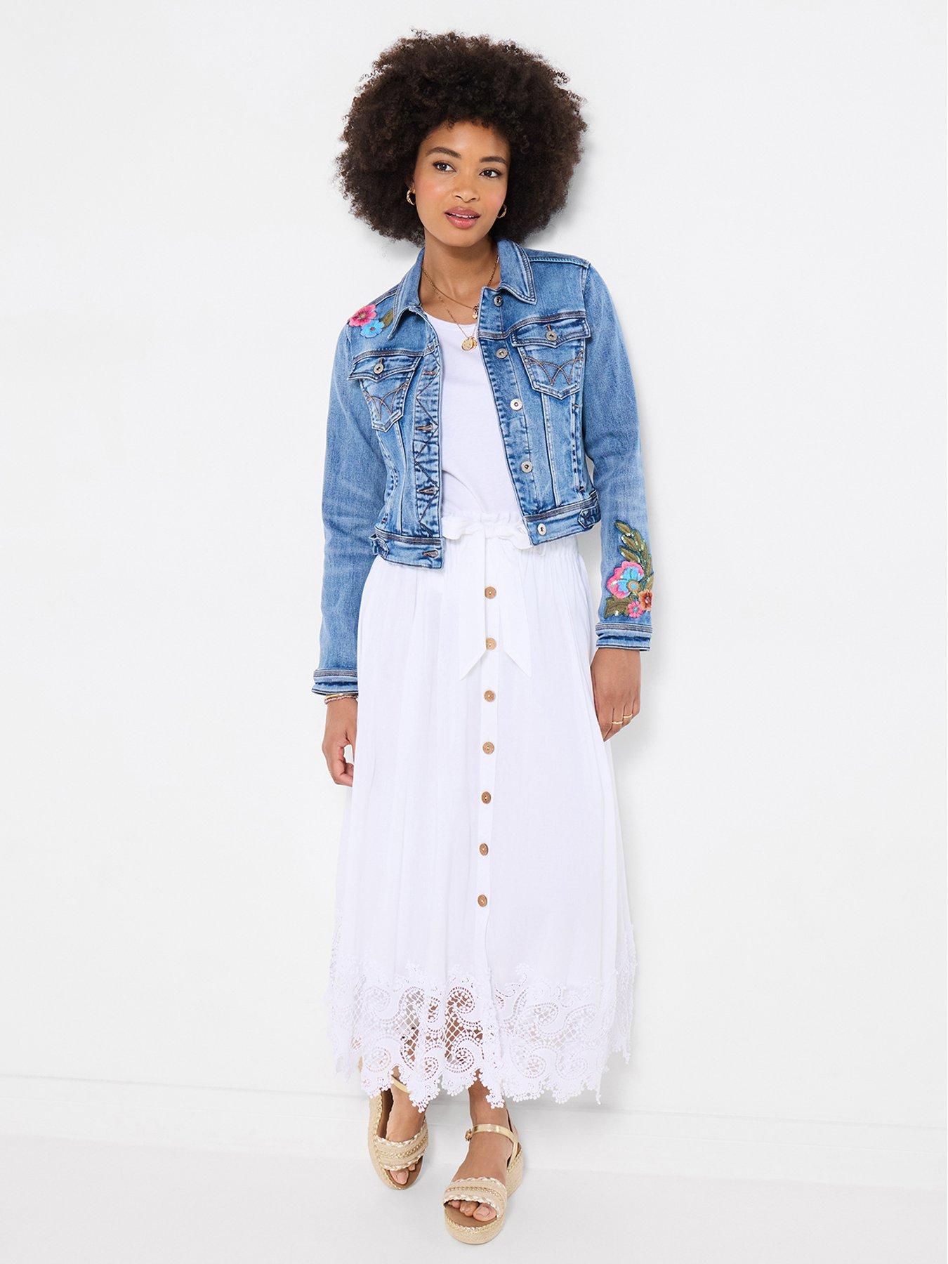 Image 3 of 6 of Joe Browns Enchanting Embroidered Elephant Denim Jacket