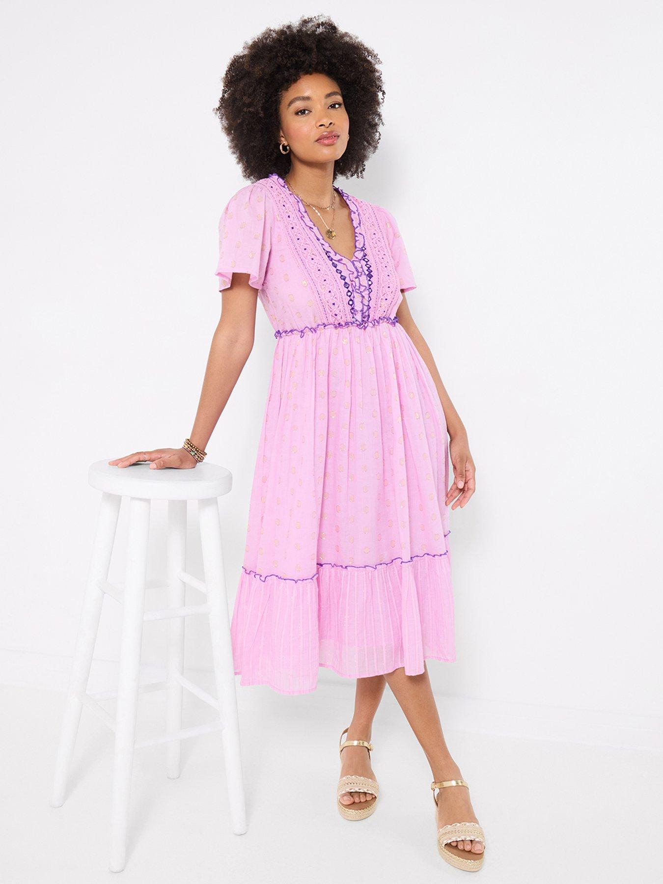 purple boho maxi dress Joe Browns Dreams - and perfect for hippie Ivory floral mini dress Rareism Women's Rubinot Dusky Color:Dusty Green