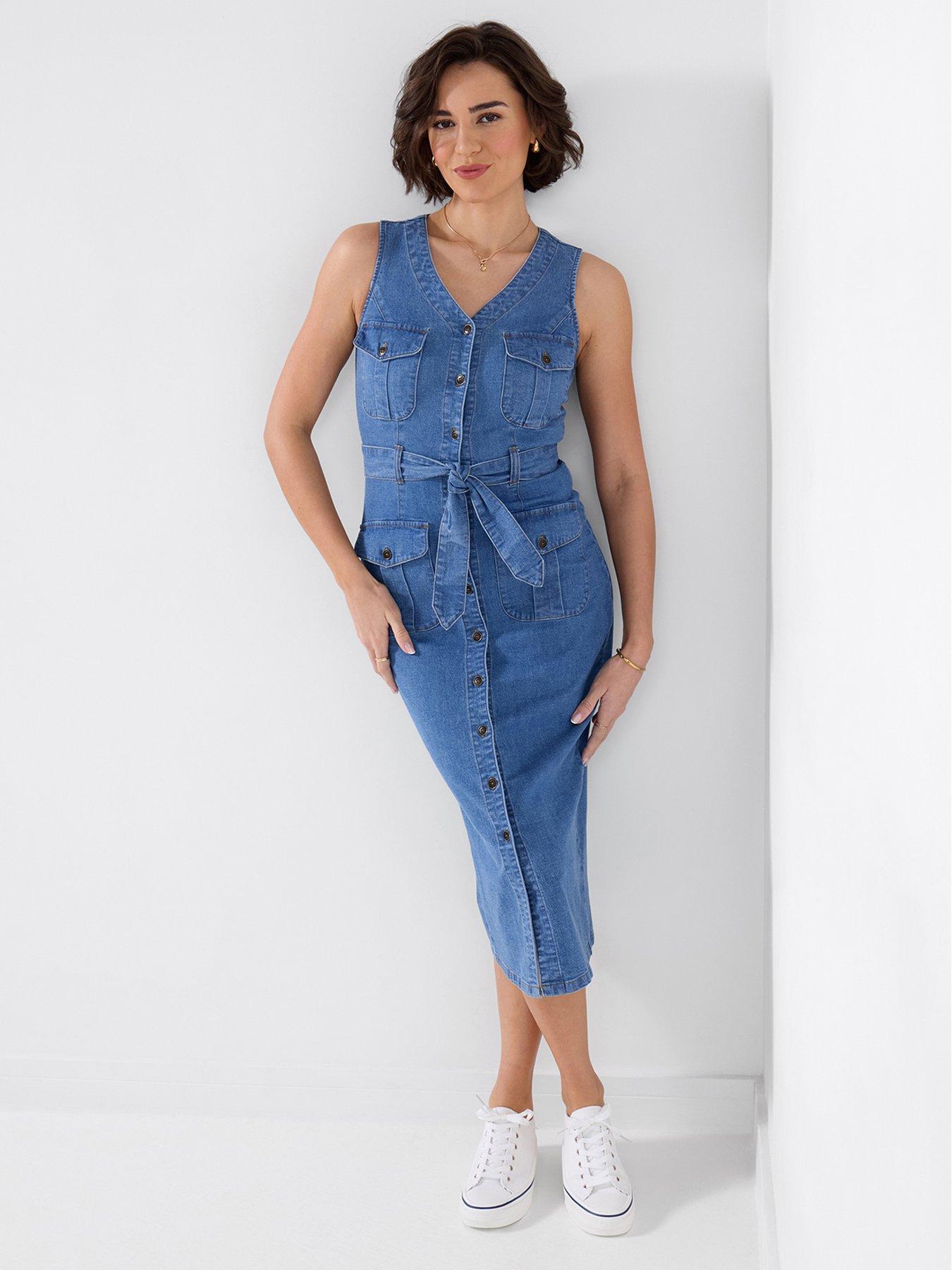 Joe Browns Dreamer Denim Dress - Blue