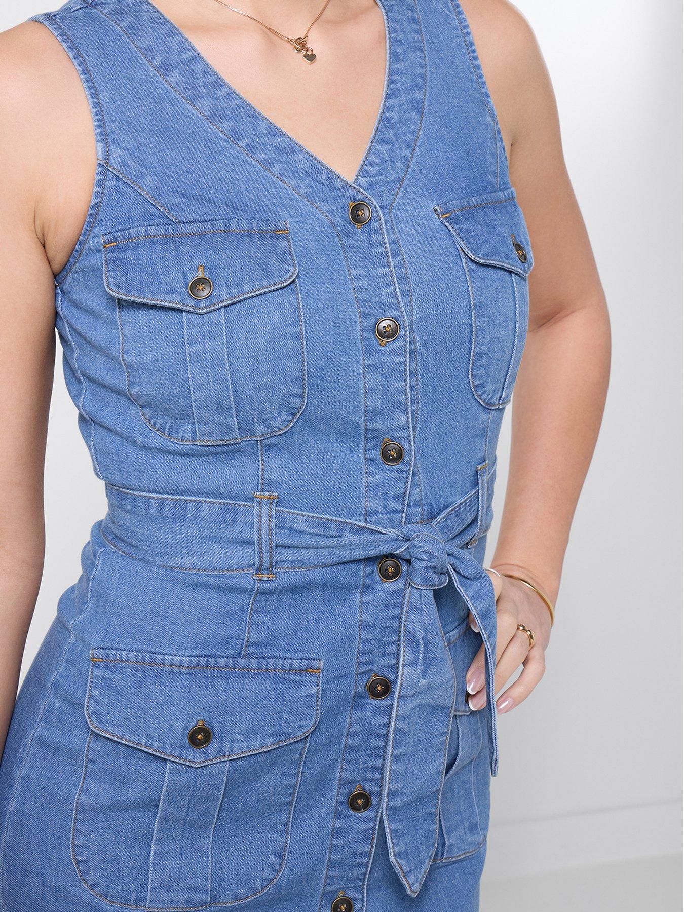 Image 4 of 6 of Joe Browns Dreamer Denim Dress - Blue