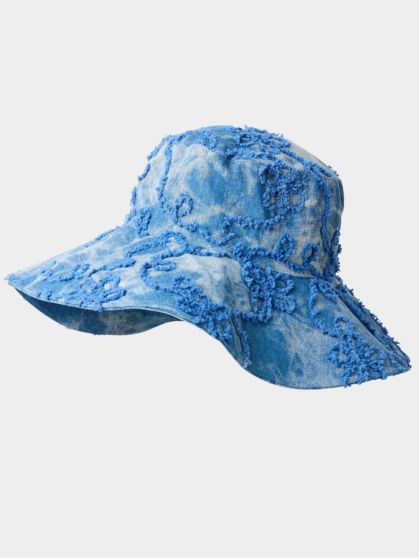 Image 3 of 3 of Joe Browns Stitch Floppy Hat - Blue
