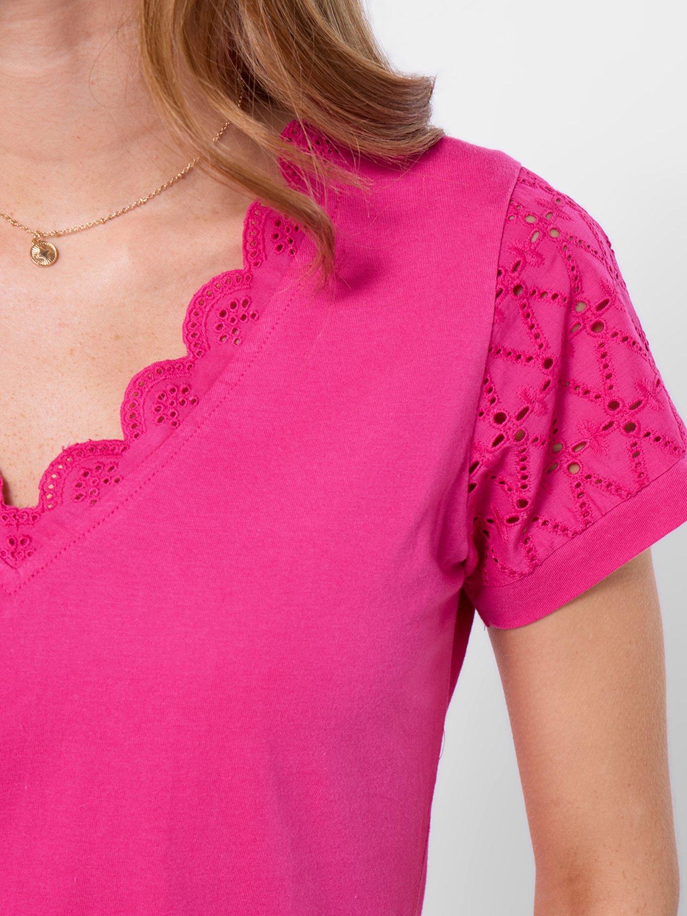 Image 3 of 5 of Joe Browns Florence Broderie Insert T-shirt