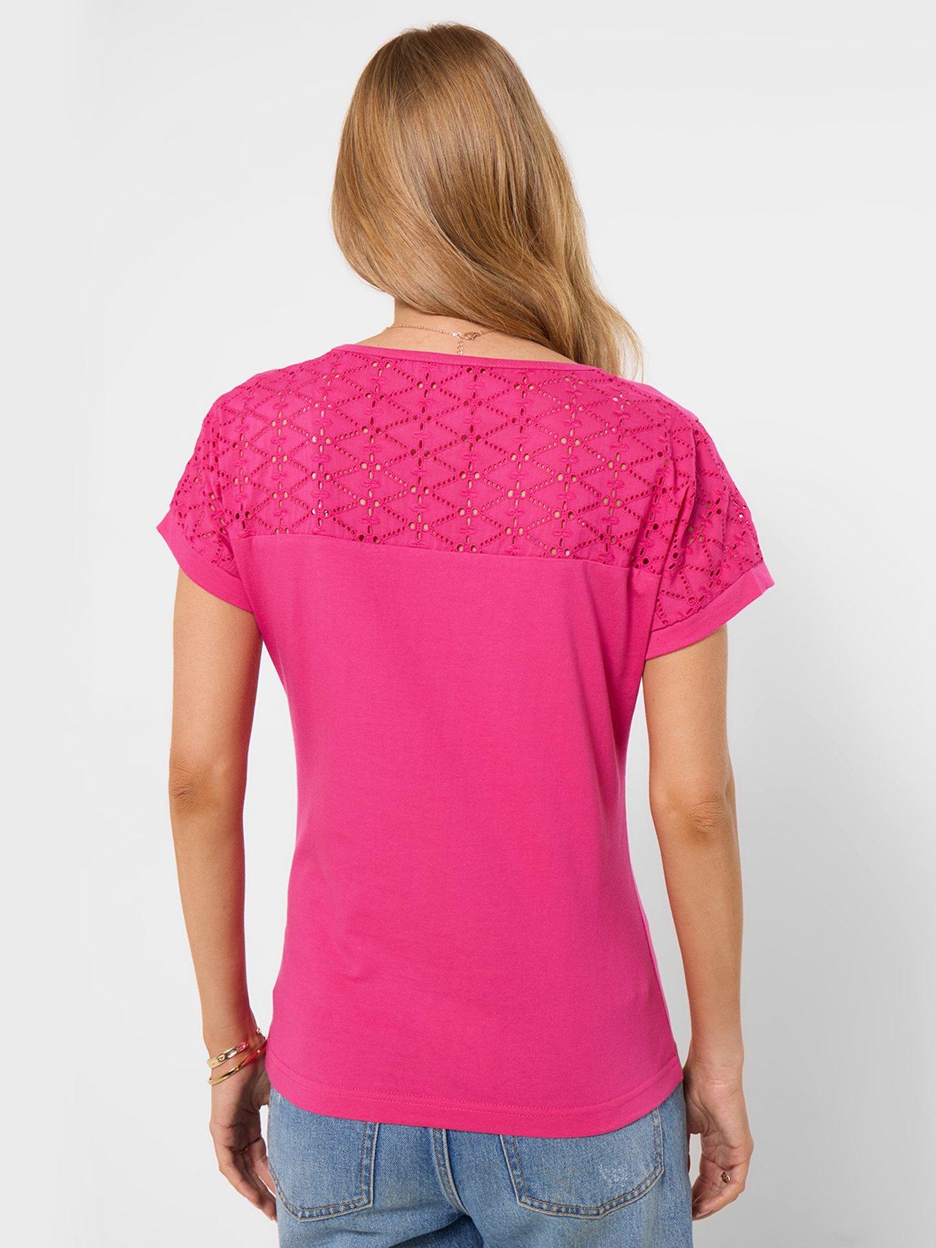 Image 4 of 5 of Joe Browns Florence Broderie Insert T-shirt