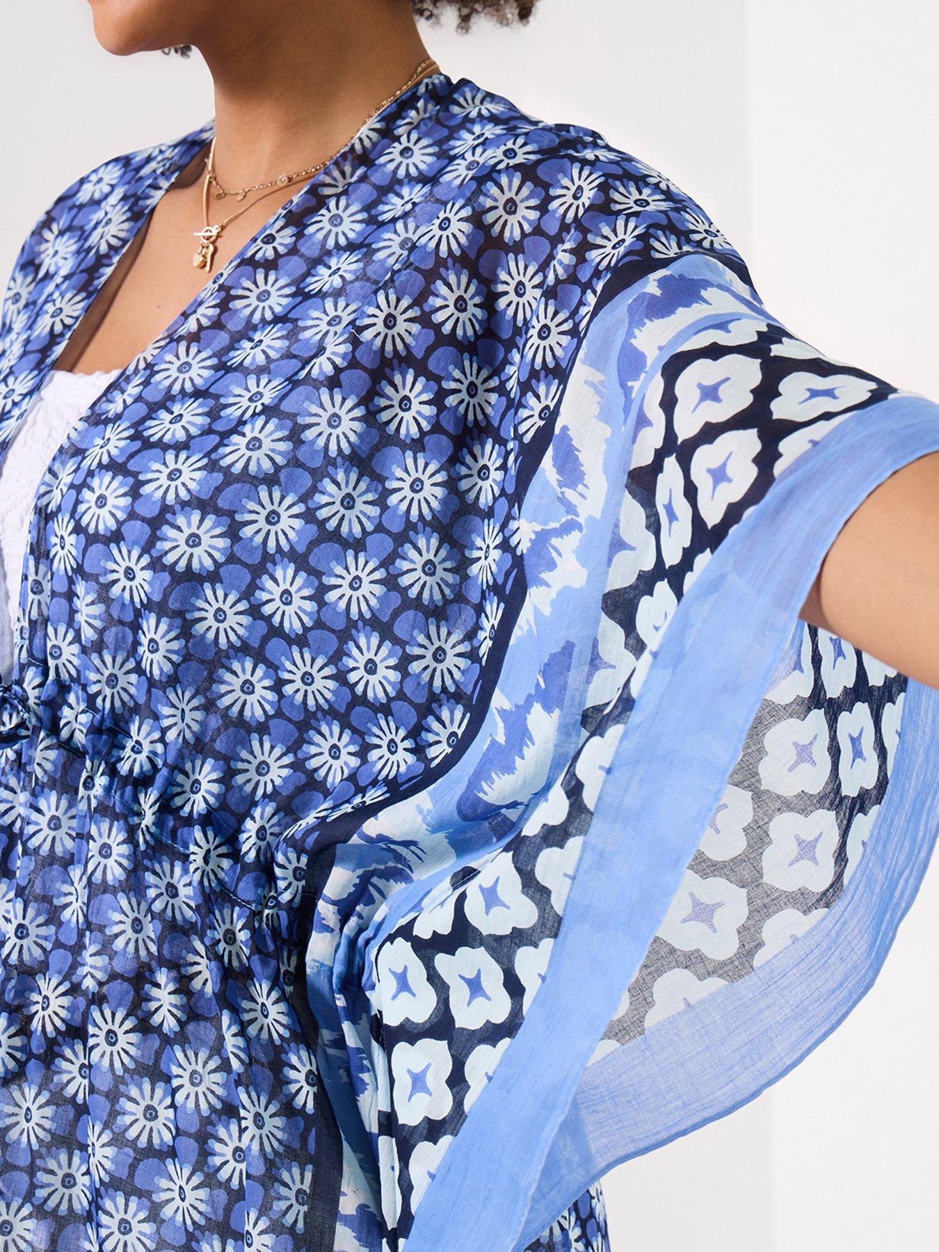 Joe Browns Beautiful In Patterned Cover Up - Blue | Very