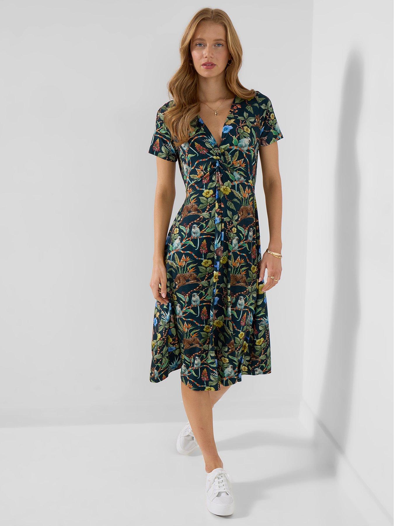 Image 1 of 5 of Joe Browns Azalea Twist Front Jersey Dress