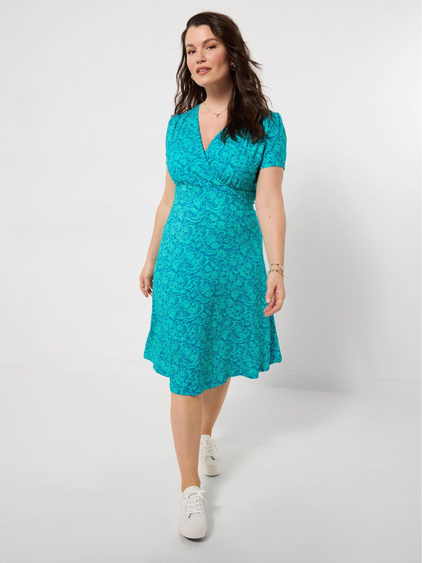 Image 3 of 5 of Joe Browns Pop Of Bright Jersey Dress - Blue