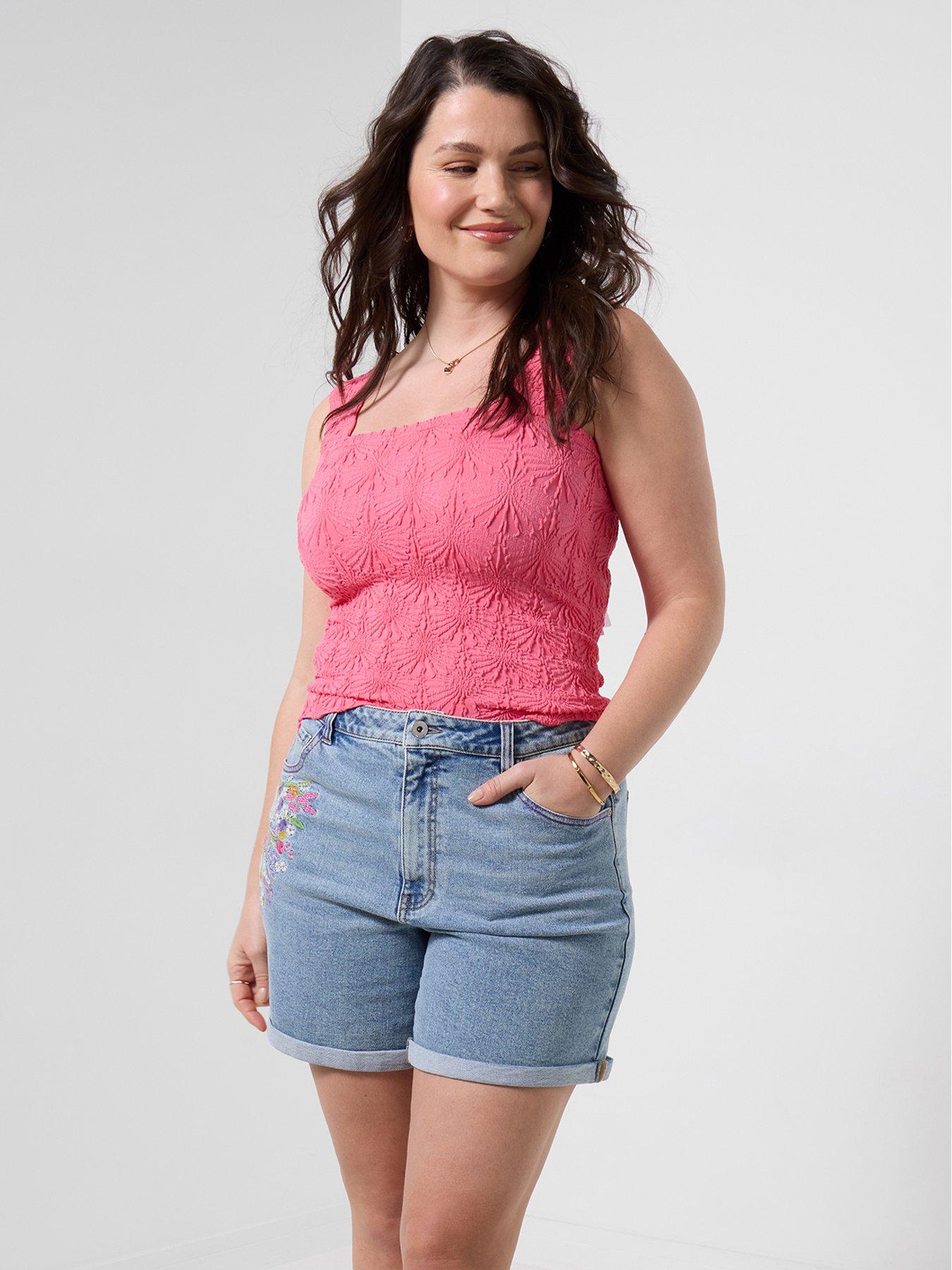 Joe Browns Summer Brights Textured Vest - Pink