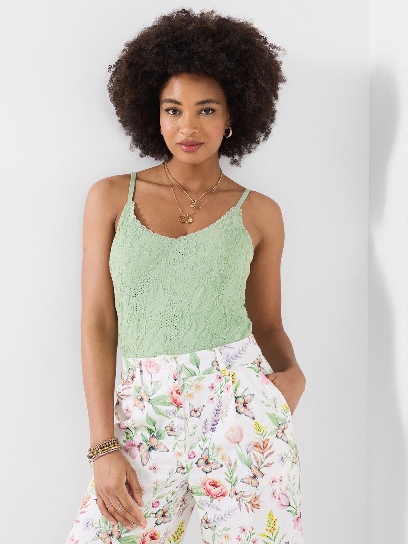 Image 3 of 5 of Joe Browns Tallulah Textured Cami Top - Green