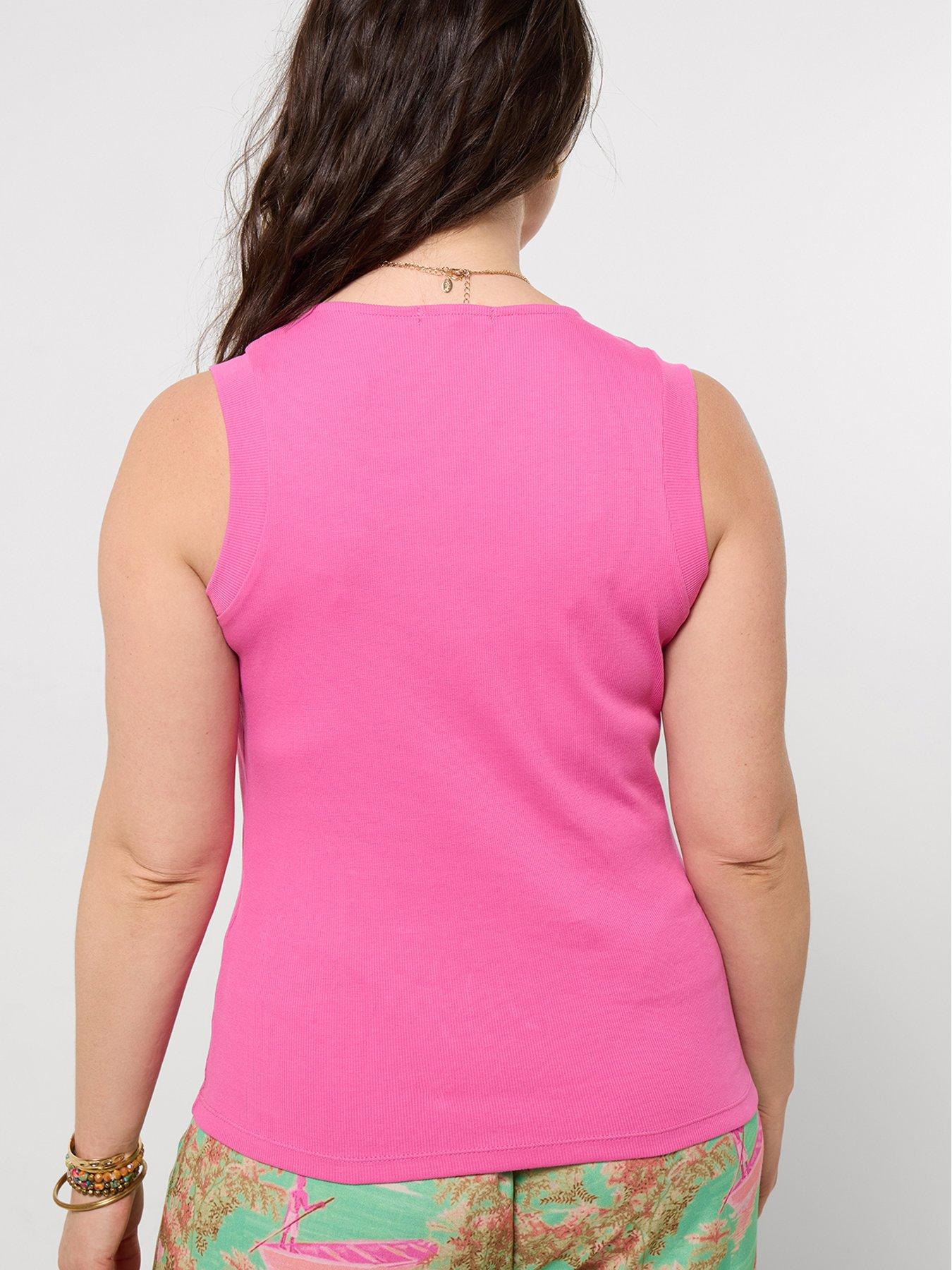 Image 2 of 5 of Joe Browns Connie Asymmetric Neck Vest - Pink