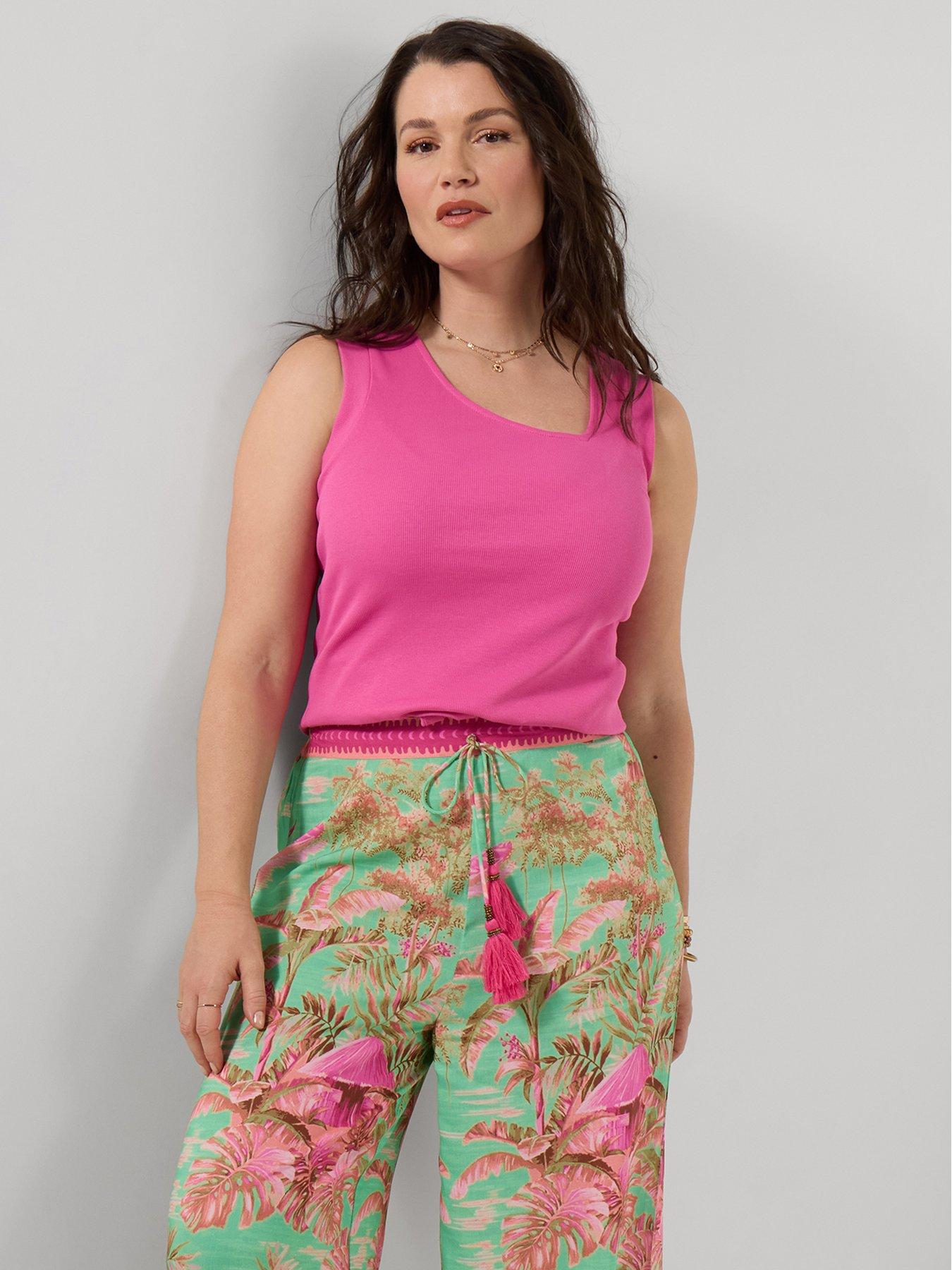 Image 3 of 5 of Joe Browns Connie Asymmetric Neck Vest - Pink