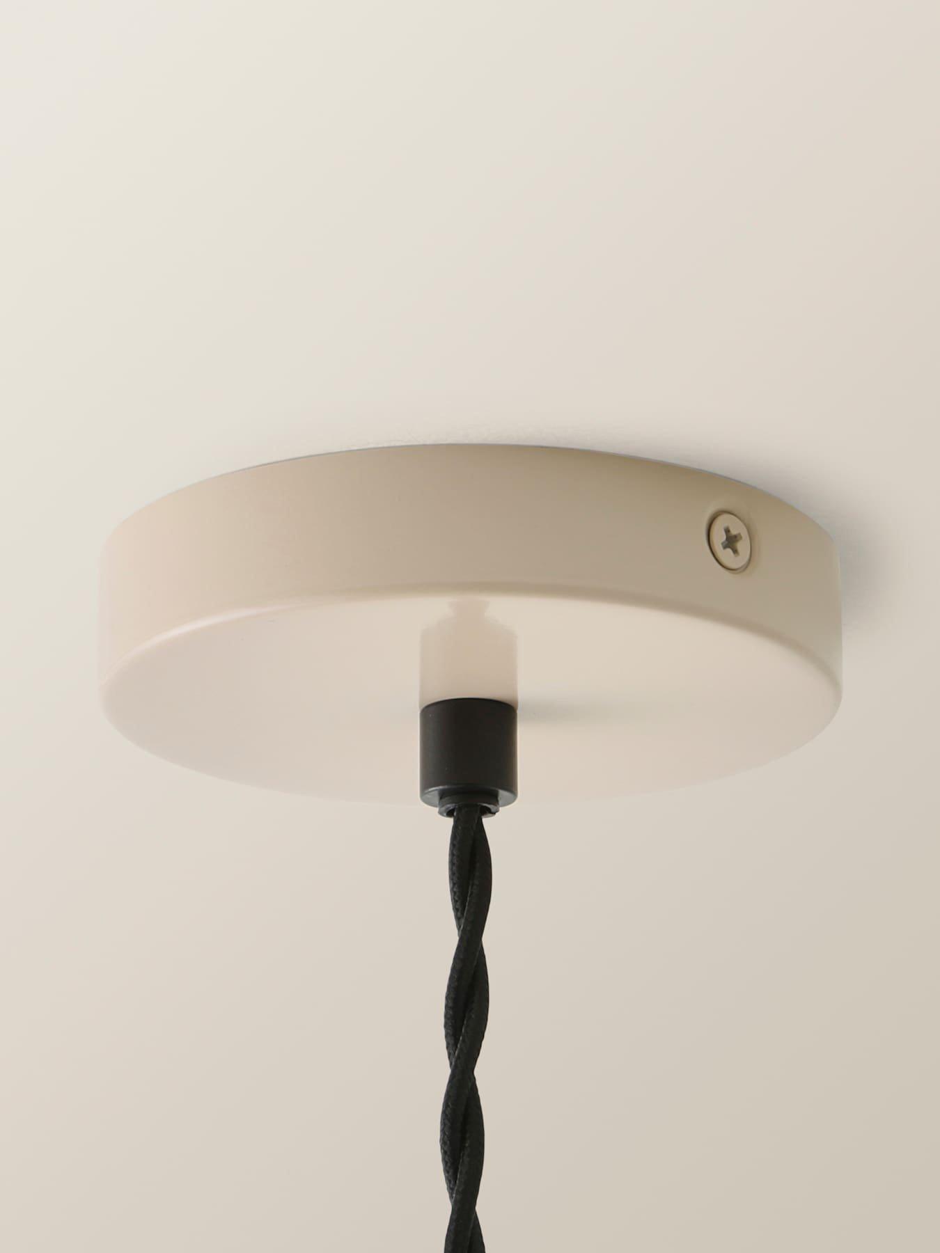Image 4 of 7 of ValueLights Hampstead Natural Rolled Edge Tapered Pendant Ceiling Light