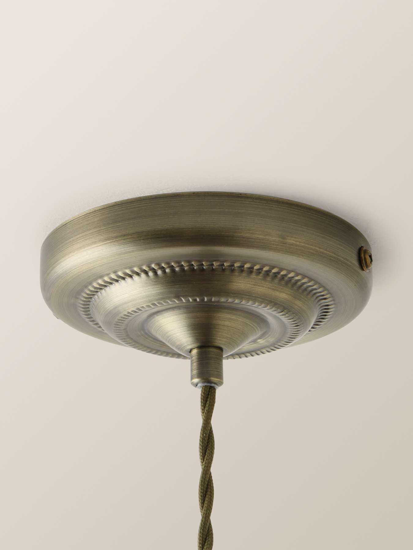 Image 4 of 7 of ValueLights Holborn Blue Scallop Pendant Ceiling Light