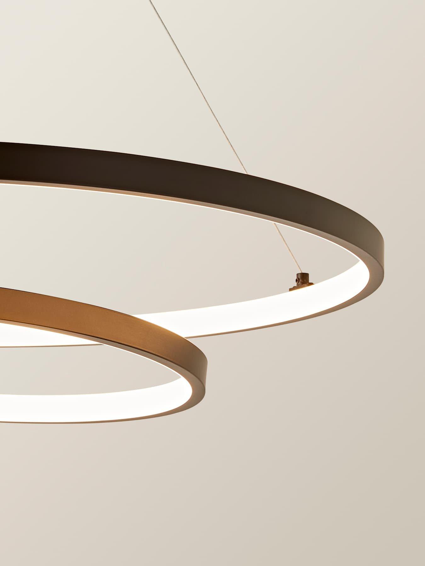 Image 3 of 7 of ValueLights Infinity Black Loop Integrated Led Ceiling Light