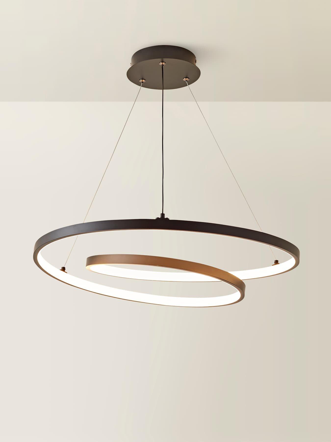Image 6 of 7 of ValueLights Infinity Black Loop Integrated Led Ceiling Light