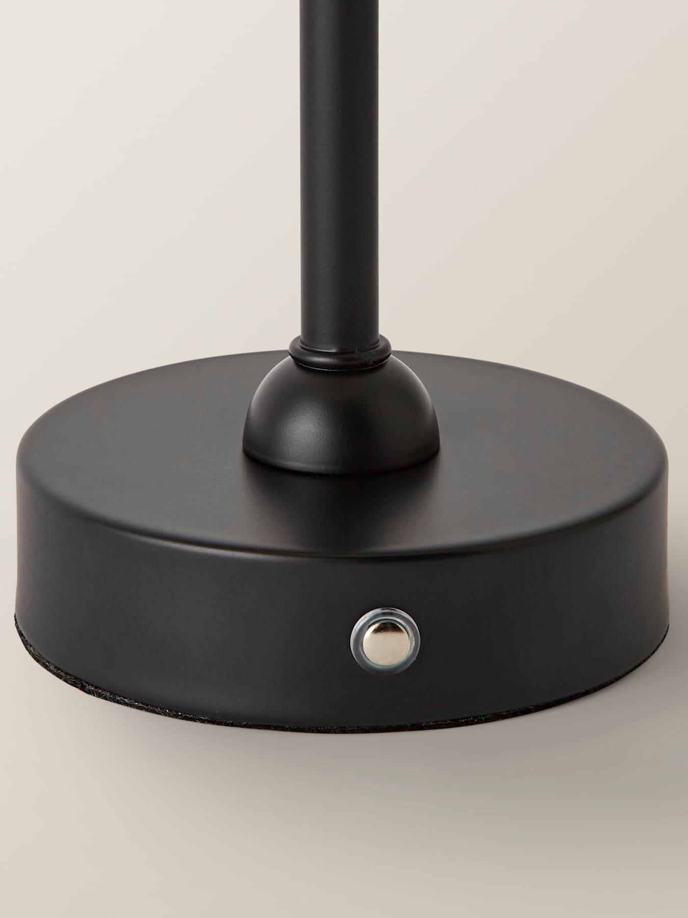 Image 4 of 7 of ValueLights Lowe Matt Black Rechargeable Led Portable Table Lamp