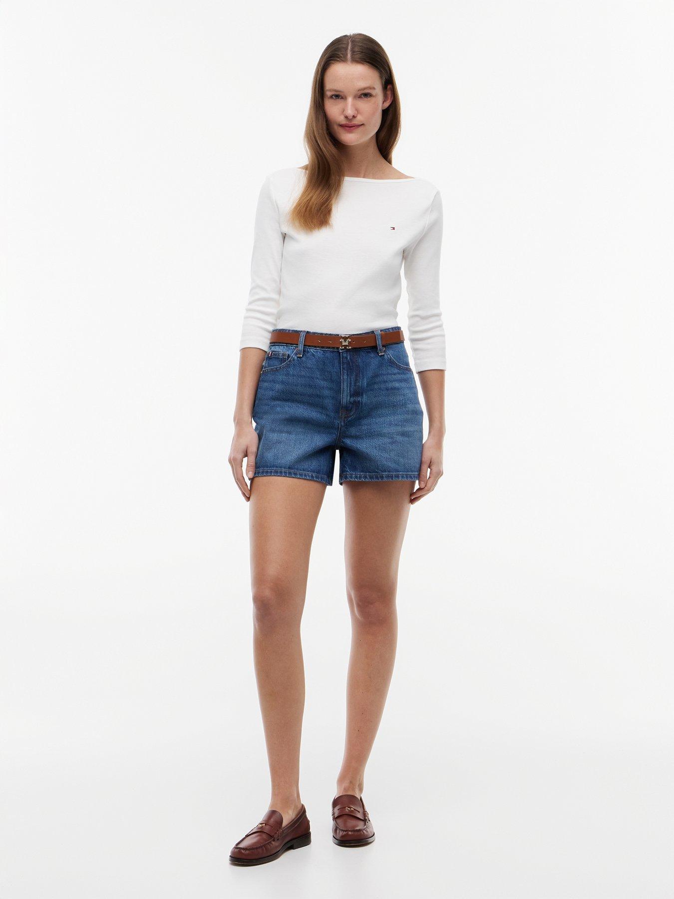 Image 3 of 5 of Tommy Hilfiger Boat Neck Top - &nbsp;White