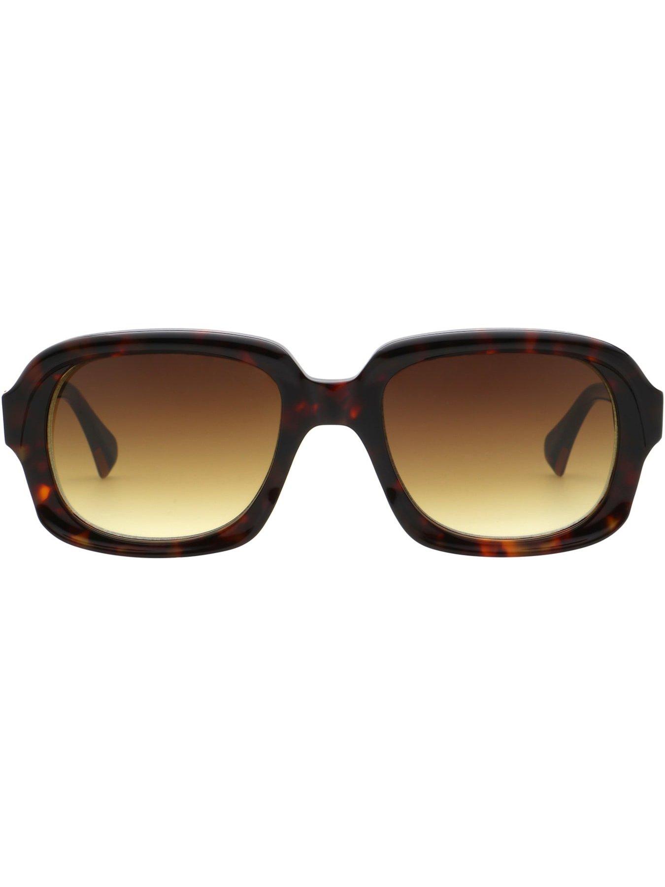 Image 3 of 3 of Vivienne Westwood Rounded Sunglasses With Curves- Dark Havana