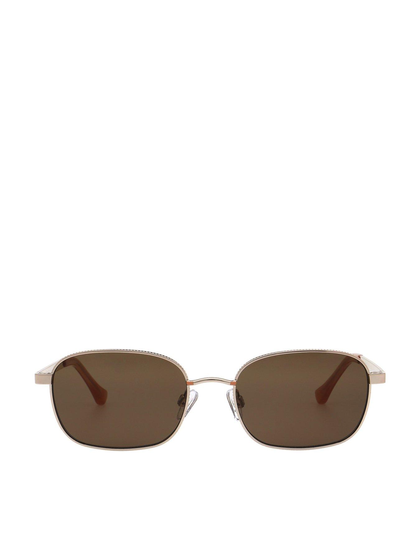 AllSaints Shallow Square Metal Sunglasses